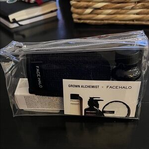 Grown Alchemist x Face Halo cleansers and wash mitt Accessory Kit